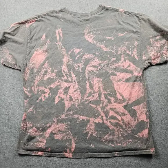 Crunch Fitness Shirt Mens 2XL Acid Wash Bleach Grey - Picture 5 of 5